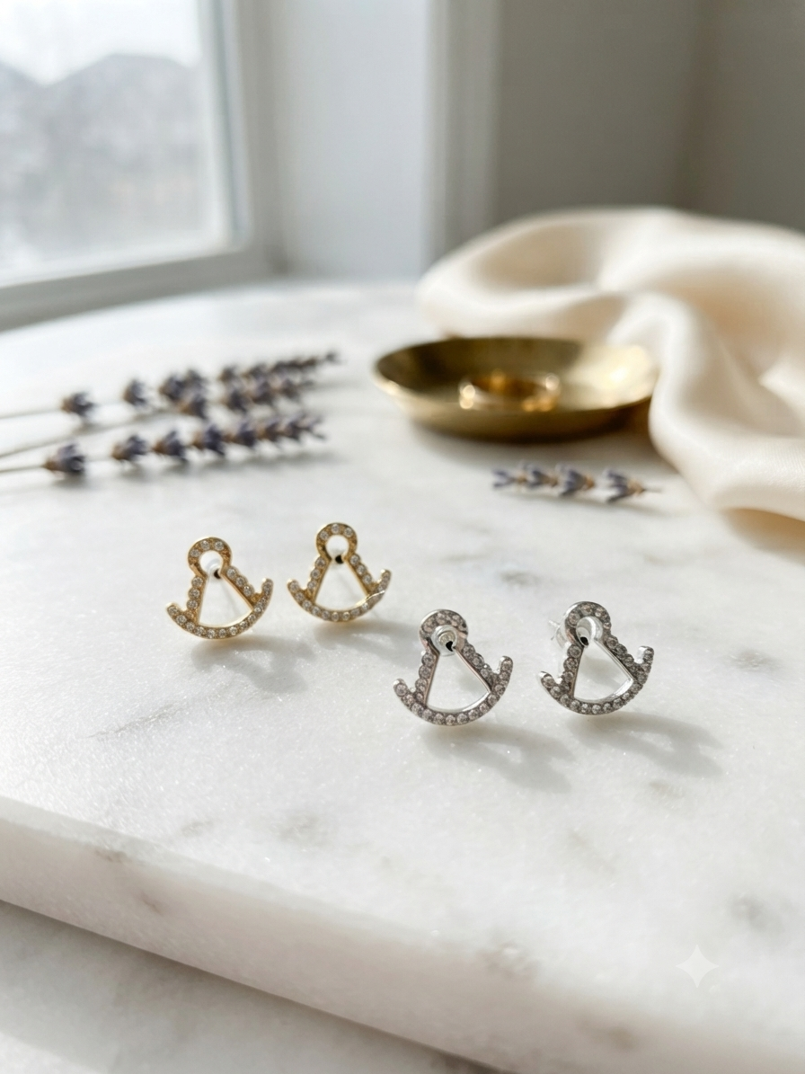 PENDIENTES VIRGEN DEL ROCIO BRILLO