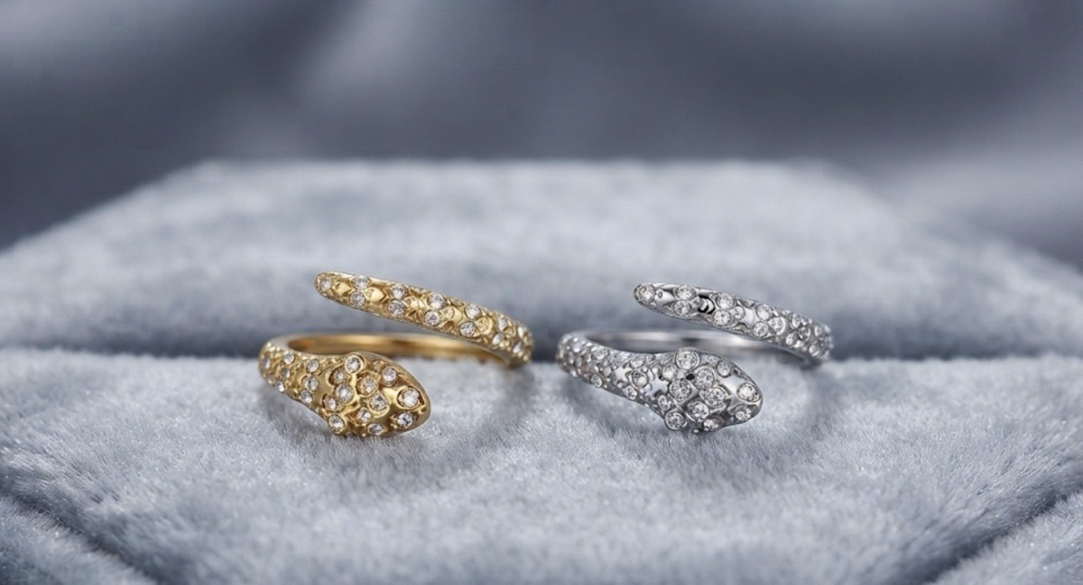 ANILLO SERPIENTE BRILLOS