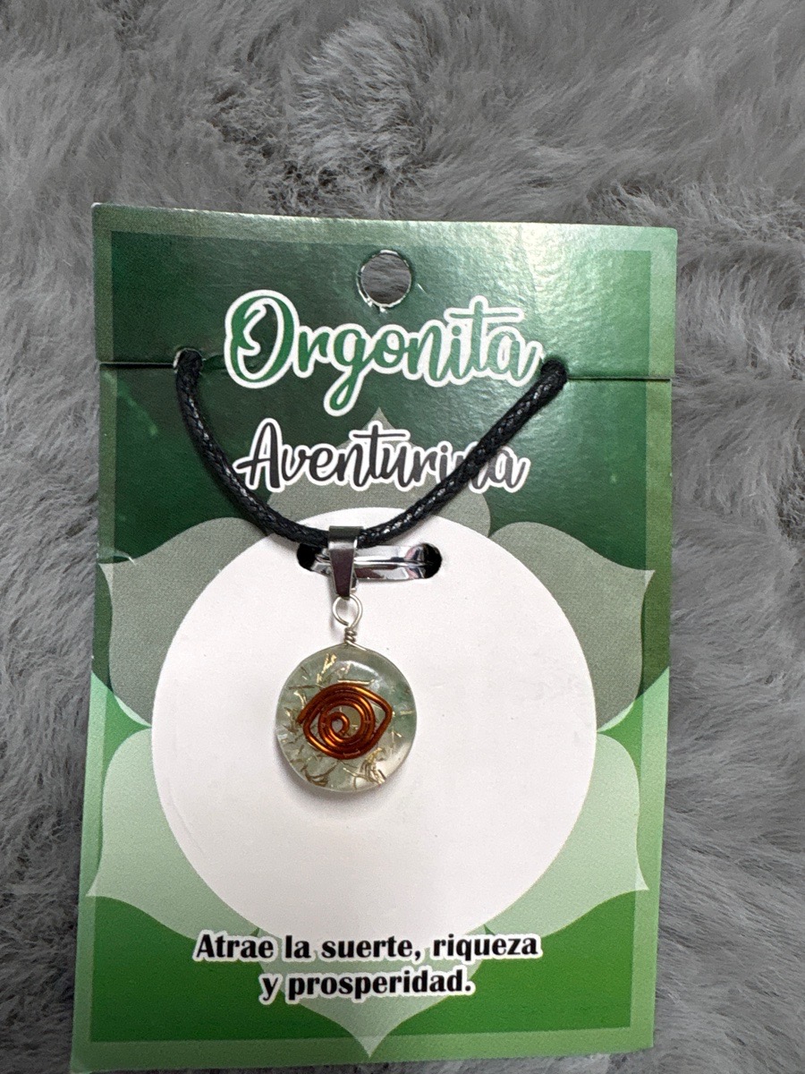 COLLAR ORGONITA AVENTURINA